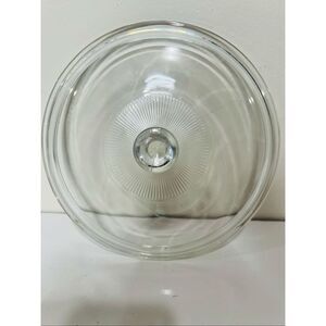 Pyrex 624c Round Casserole Dish Lid Ribbed Detail